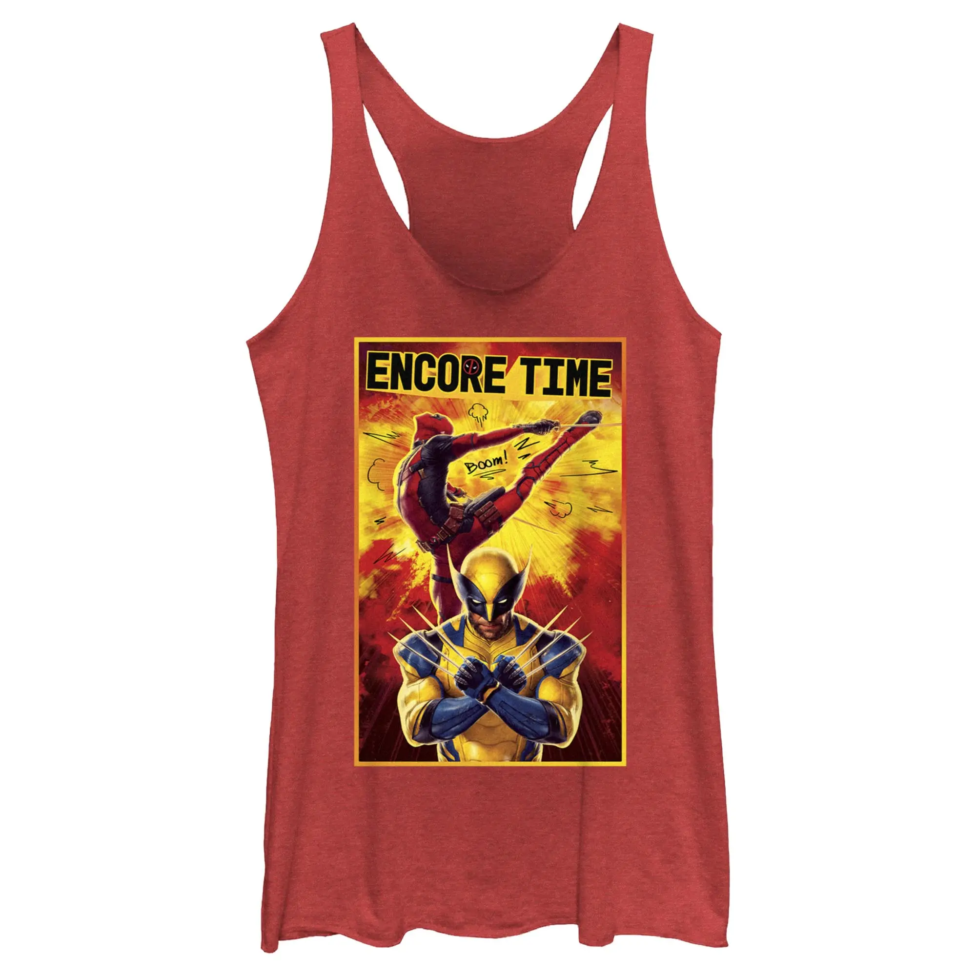 Women's Marvel: Deadpool & Wolverine Encore Time Racerback Tank Top