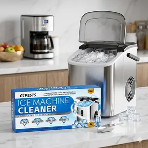 New packaged 12-piece ice maker cleaner and descaler, upgraded formula, suitable for household ice makers, removes scale and stains