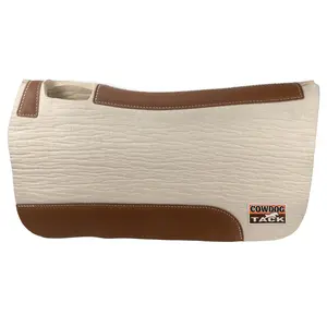 Southwestern Equine CowDog Steam-Pressed Wool Contoured Saddle Pad for Horseback Riding