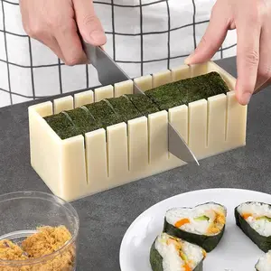 Sushi Mold Household Sushi Tool Set with Seaweed Rice Roll Maker and Nori Complete Kit for Easy Home Cooking