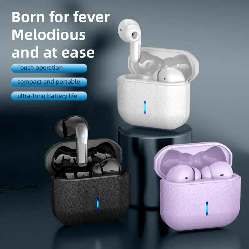 Wireless Earbuds, Ultra-Long Playtime, Type-C Fast Charging Case, Stereo Wireless In-Ear Earbuds for iPhone and Android, Gaming Business Sports Headset Microphone. Display with Digital Signage, Exercise and Listen to Music