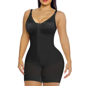 Fajas Colombianas Shapewear for Women Tummy Control Butt Lifter Shaper with Zipper Crotch
