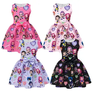 SHUJUAN Girls K-Pop Demon Hunter Role Little Costume Bow Dresses Casual Rumi Mira Zoey cute clothes kids stuff