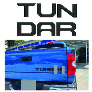 Replacement Raised Tailgate Insert Letters Emblem Fit For Toyota TUNDRA Black Matte YEARS 2022 - 2024