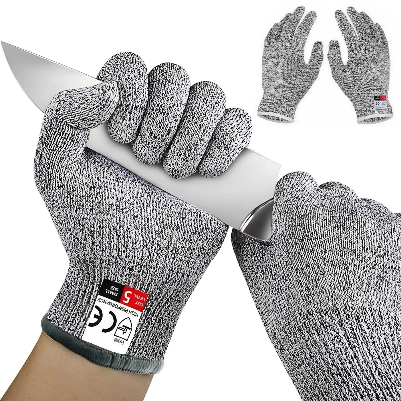 Cut-Resistant Gloves, Cutting Gloves, Breathable Comfortable Gardening Gloves, Outdoor Protective Gloves for Fishing, Kitchen, Garden, Work, Safety Work Gloves, Cut Proof Gloves