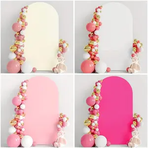 Arch Backdrop Cover Solid Colour Elastic Fabric Photography Background Wedding Supplies Beige Banners Ornaments for Weddings Anniversaries Birthdays and Parties Decoration