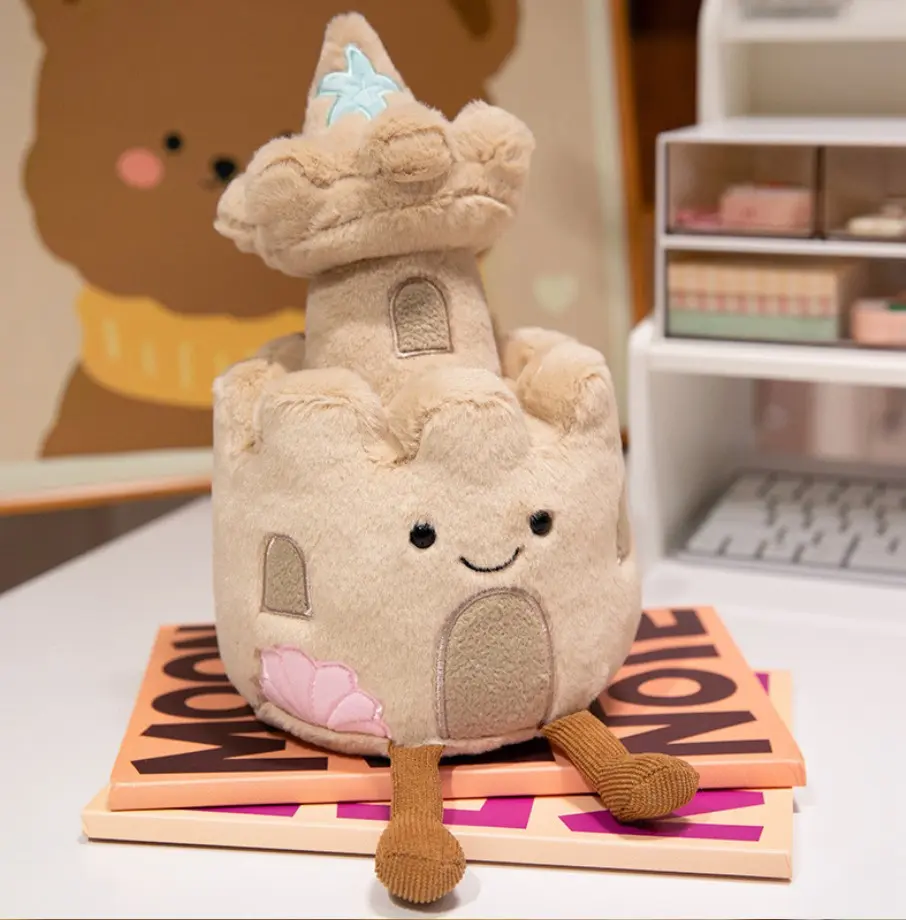 Jellycat Amuseable Sandcastle Official Soft Stuffed Toy - Cozy Beach Vibes Plushie Gift for Kids & Girl