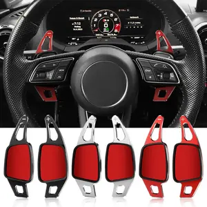 For Audi 2016-2019 A3 8V A4 B9 S4 A5 S3 S5 Q2 SQ5 Q7 TT TTS 8S MK3 Steering Wheel Shifter DSG Extend Sticker Paddle Accessories Car Interior Decorative