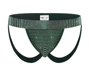 emerald rhinestone MCE jock strap