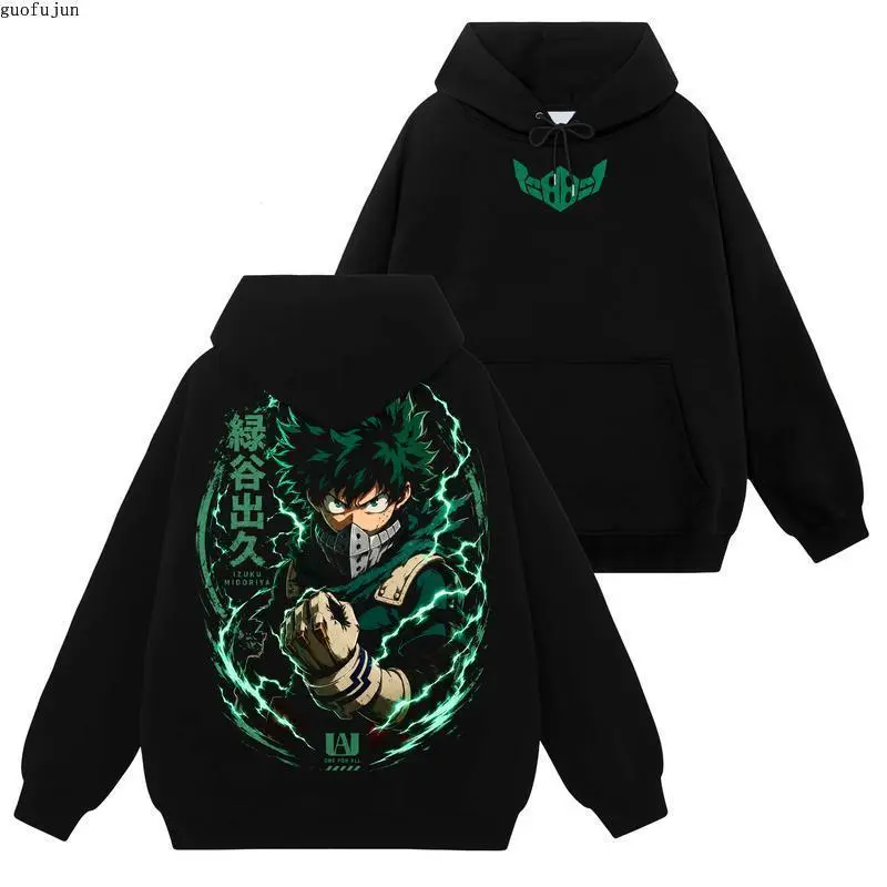 Deku - My Hero Academia #95 Hoodie T-Shirt Sweatshirt, Retro Vintage Unisex Graphic 90s Cotton, Gift For Wibu, Anime Manga Y2K Streetwear