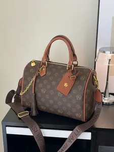 European and American Fashion Print Handbag, 2026 New Vintage Pillow Bag, Large Capacity Casual Shoulder Bag, Crossbody Bag for Women