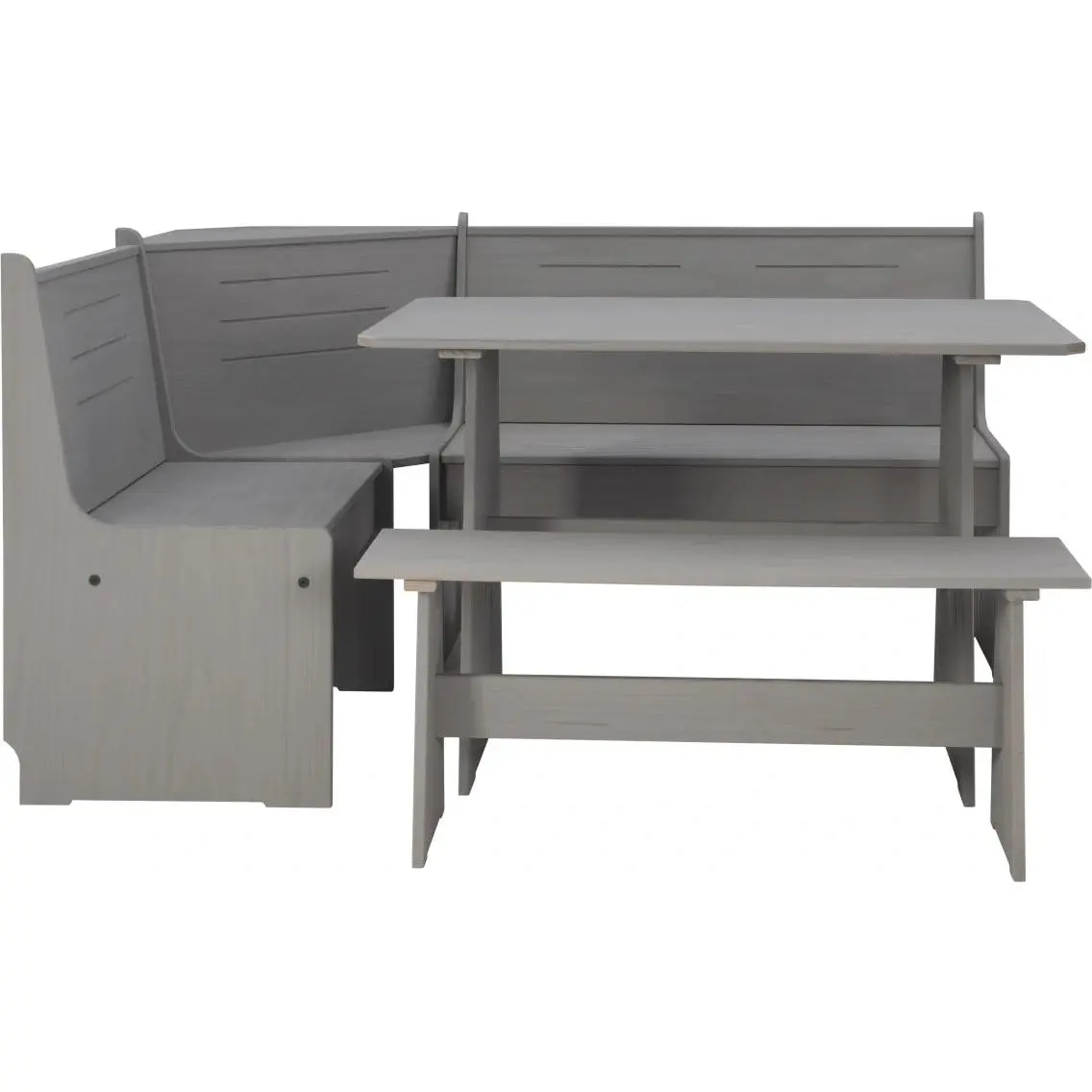 Willow 3-Piece Grey Corner Nook Set TABLE & STOOL ONLY,
