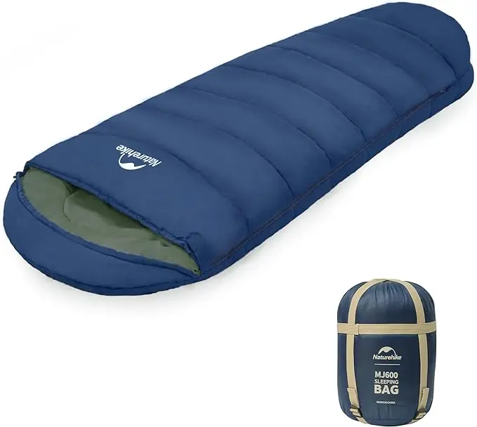 Naturehike Cold Weather Sleeping Bag for Adults, 30-39 ℉ Hollow Cotton Backpacking Sleeping Bag Winter, Mummy Sleeping Bag Warm for Camping, Hiking Essentials