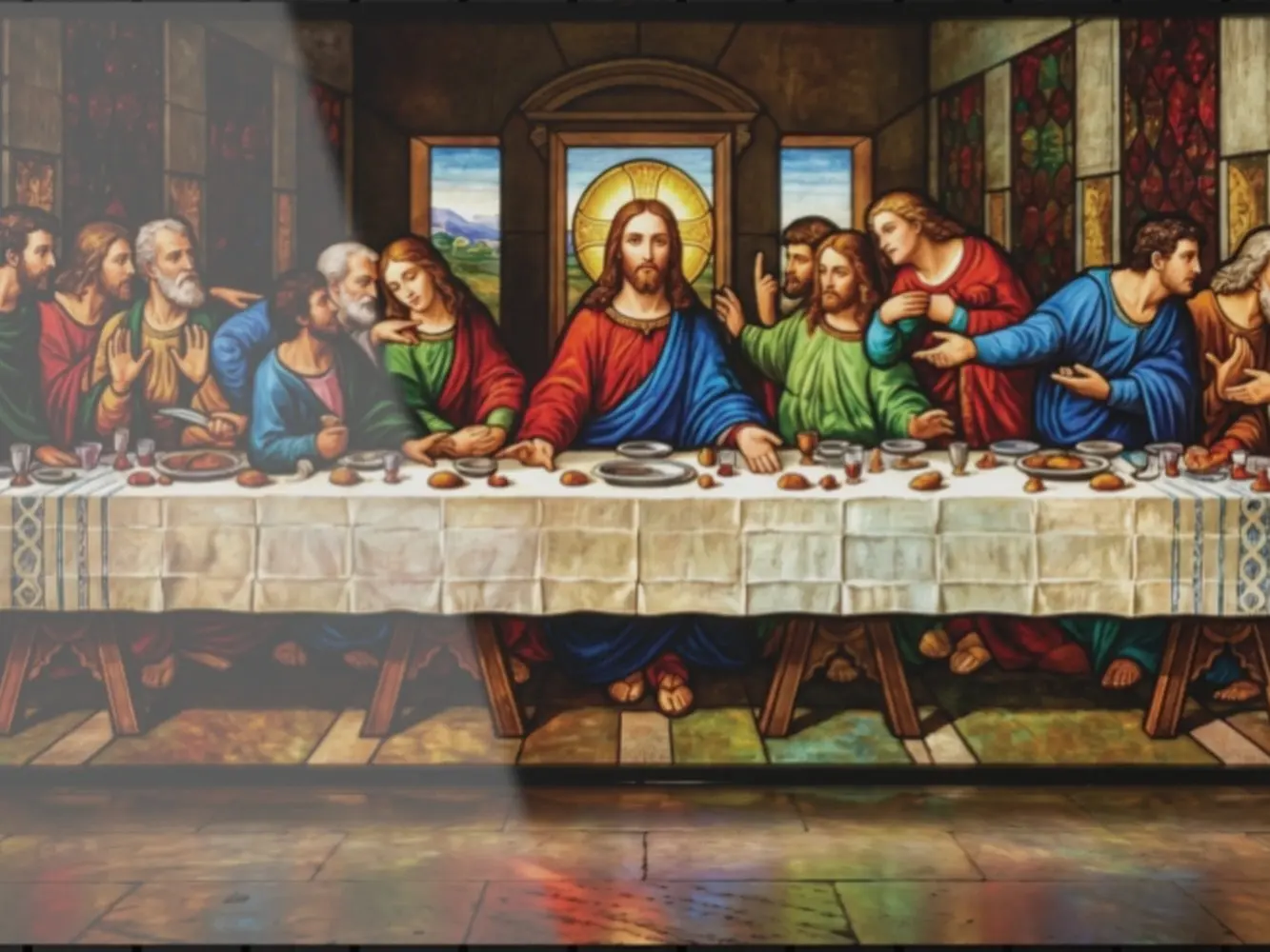 Last Supper Acrylic Wall Art | UV-Printed Catholic Art | French Cleat Hanging | Faith Home Décor Gift