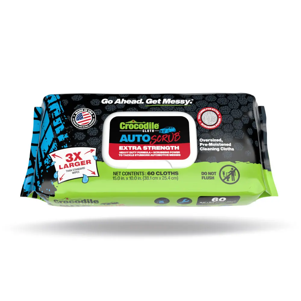 Crocodile Cloth AutoSCRUB (60-Count) Degreasing Cleaning Wipes
