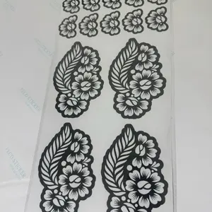 Hen  Sticker Form Henna Stencils, Temporary Henna Tattoo Tools, Full-Hand Unique Patterns, Suitable for 2 Key Occasions/Events