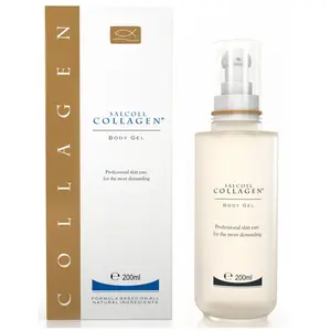 Salcoll Collagen Body Gel for Deep Skin Hydration, Anti Aging, Skin Protection and Regeneration, Natural Marine Collagen Formula, 200ml, 200ml