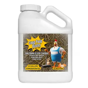 Coop Poop Buster – Chicken Coop Cleaner | 16-Gallon Mix | Natural Coop Refresher | Safe & Effective Cleaning | Spray for Coops & Nesting Boxes, Pig Pens, | 1 Gallon Concentrate. 16,000+ Sq Ft
