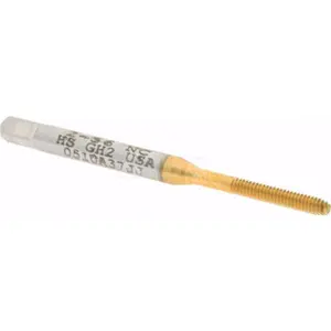 Hertel Bottoming Type Thread Forming Tap - #2-56 UNC, 2B Class of Fit, High-Speed Steel, Titanium Nitride Coated, 7/16" Thread Length, 1.7500" OAL, H2 010306AS25