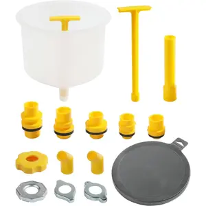 Coolant Funnel Radiator Flush Kit - No Spill Car Accessories, Universal Vehicle Antifreeze Bleeder
