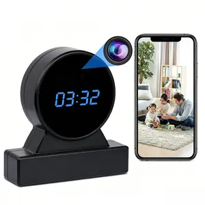 2026 Upgraded Digital Clock | 1080P HD Video Quality | Wi-Fi Connectivity | SD Card Storage | Night Vision | One-Touch Audio & Video Recording | App Control | Versatile for Multiple Settings | Safeguarding Your Home