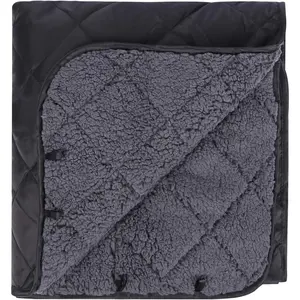 Large Warm Blanket with Sherpa Lining, Cold Weather Outdoor Blanket Windproof for Camping Stadium, Machine Washable 79"x 79"