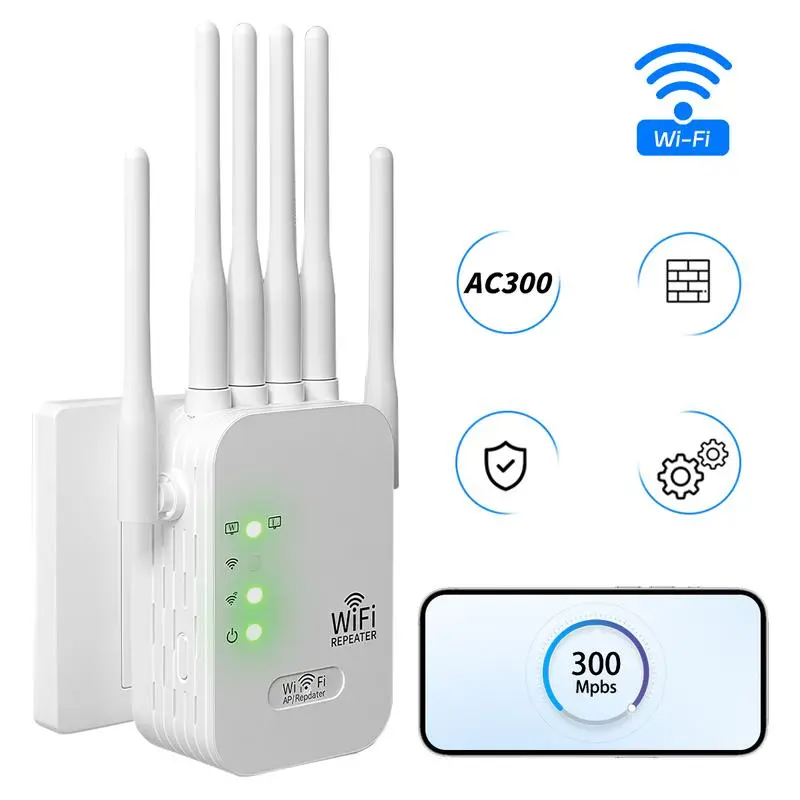 2026 6-Antenna WiFi Extender, 1200Mbps Dual Band(5GHz/2.4GHz) WiFi Booster, 6000 sq.ft Coverage Supports 50 Devices, Gigabit Port & AI WiFi Repeater for Home VR Remote Work | TikTokShop BlackFriday