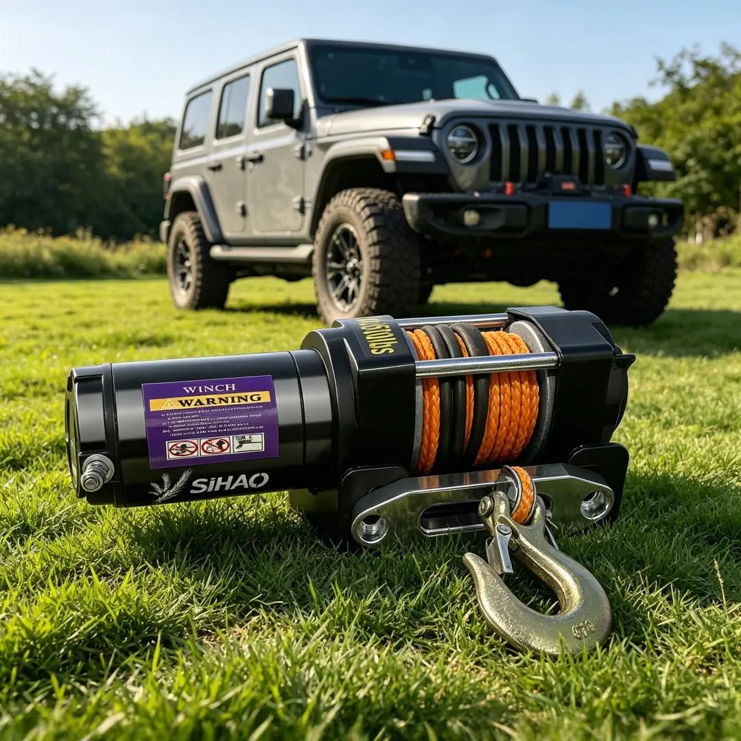 Winch off-road vehicle recovery trailer winch electric hoist winch small crane household winch