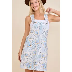 The Little Miss Patchwork Overall Dress By Main Strip