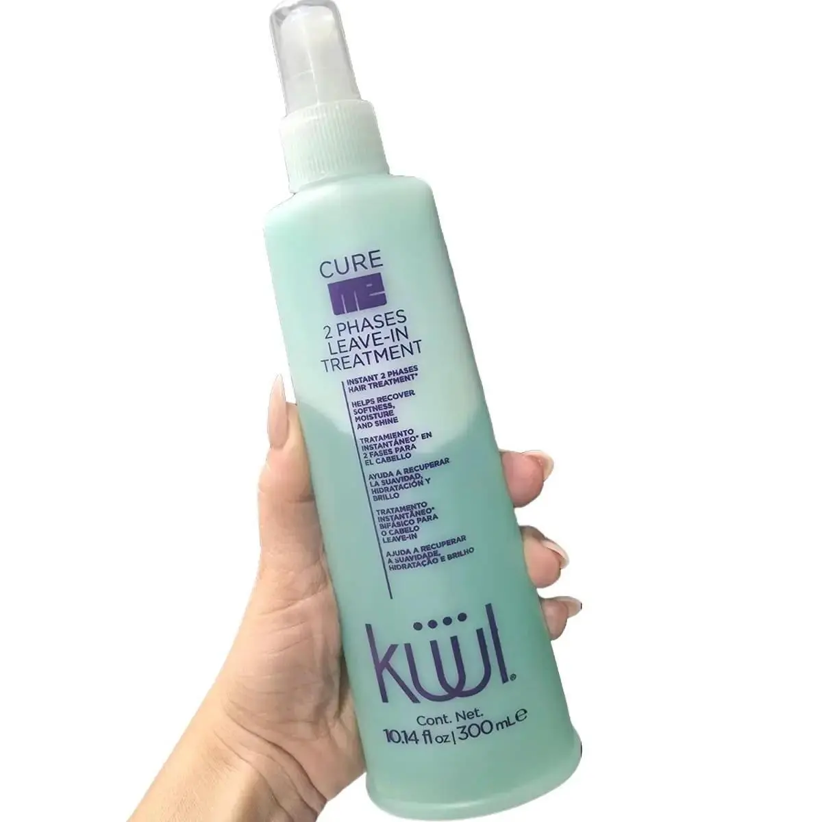 KUÜL Cure Me 2 Phases Bifasico Leave-In Hair Treatment (300ML) - Haircare, Panthenol-Infused Moisturizing Treatment for Damaged Hair Repair, Hydration, Protection, Hair Moisturizing Treatment