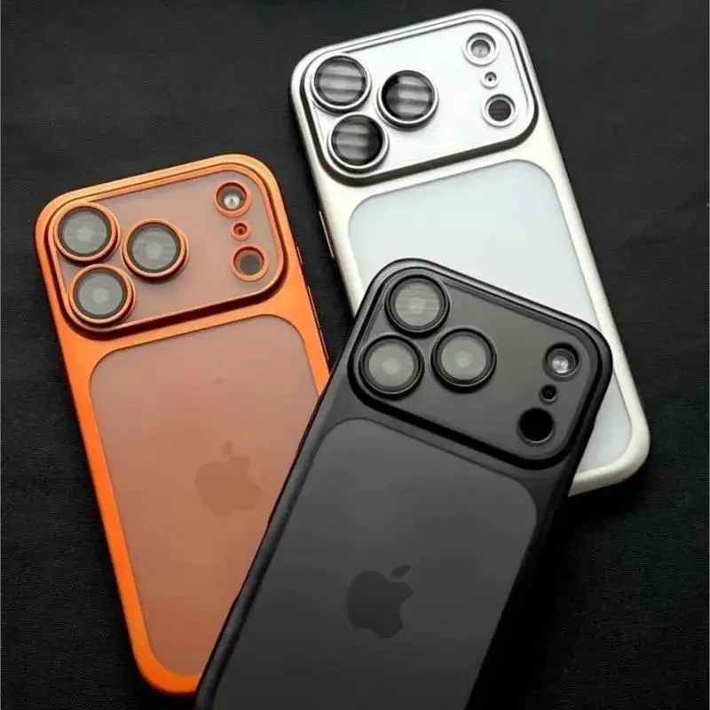 UV Coating Nano Matte Translucent Hard PC Smartphone Casing for iPhone 17, 16, 15, 13, 12, 11 Pro Max - Ultra-Thin Plating Frosted Bumper Cover for Handheld Cellphone Devices