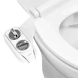 LUXE Bidet NEO 185 Plus - Rear & Feminine Wash, Bidet Attachment for Toilet Seat, Easy Slide-in Installation, Patented 360° Self-Clean, and Flip Feature