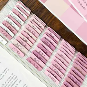 Catholic Bible Tabs – Easy-to-Apply, Laminated Stickers for Women & Men | Repositionable & Clear Adhesive Tabs Book Mark Funny Stickers