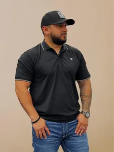 Ariat TEK Logo SMU Polo - Black/White