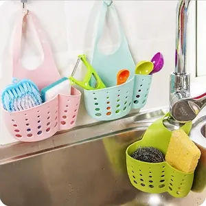 1pc Kitchen Sink Sponge Drainer Storage Rack, Kitchen Organization, Kitchenware Storage, Hanging Drain Basket, Bathroom Basin Organizer, Hanging Storage Hold Accessories, Hangable