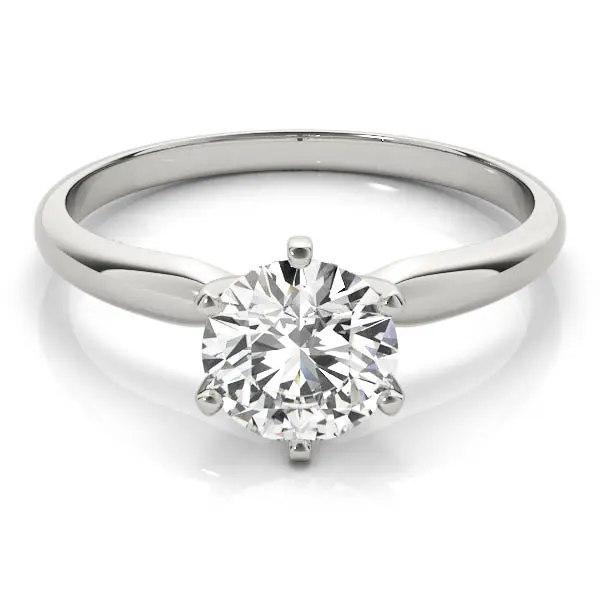 Bronze CZ Engagement Ring – Adjustable Flex Size, Classic Solitaire