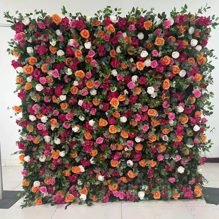 Amanda Brand 8'x8' Fabric Flower Wall Decor for Home Decorations - Vibrant Floral Wall Art from China