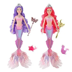 Mermaid Design Doll, Mermaid Doll with Accessories, Luminous Music Mermaid Toy, Birthday Gift for Girls Mermaid Design Doll, Mermaid Doll with Accessories, Luminous Music Mermaid Toy, Birthday Gift for Girls