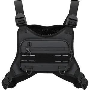 New Design Multifunctional Chest Bag, Outdoor Tactical Chest Pack for Men, Training Trail Running Shoulder Sports Hiking Gym Bag, Tactical Phone Bag