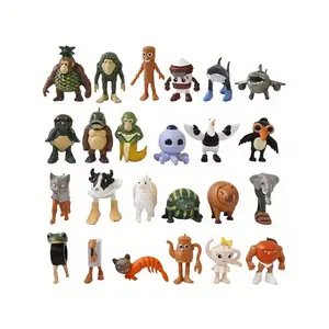 24-Piece Italian Style Plastic Doll Figurine Set, Unique Decorative Statue for Home Decor, Perfect Gift for Family and Friends