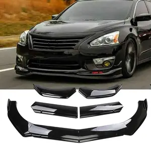 For Nissan Altima Front Bumper Lip Chin Spoiler Splitter Body Kit Gross Black