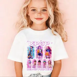 Demon Hunter Girls Tee | Saja Boy Huntrix Fan Design Toddler Shirt Mira Rumi Zoey Fan Gift Graphic Print Sweater