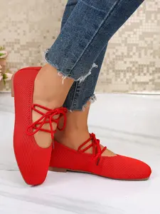 Women's Flat Single Shoes, Strap Soft Sole Ballet Flats, Comfortable and Stylish Footwear for Daily Wear, Perfect for All Occasions, Casual Trendy Shoes