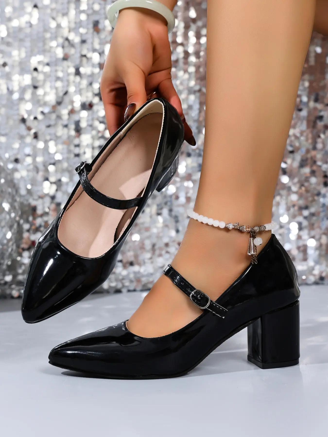 Fashionable Japanese Style Mary Jane High Heels, Comfortable Buckle Design, Perfect for Daily Wear, Stylish Support for Women