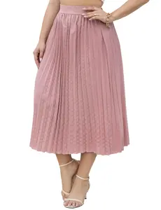 Final Clearance! Plus Size Pleated Midi Skirt | Limited Stock