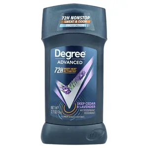 Degree Advanced, 72H Body Heat Activated™, Antiperspirant Deodorant, Deep Cedar & Lavender, 2.7 oz (76 g)