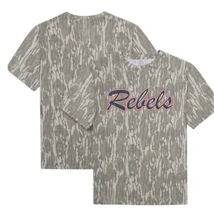 Rebel Nation - Bottomland Tee, Camo Pattern Men's T-shirt, Size S-5XL, Hunting 3D Camo Tee, Style 3D Camo Mossy Oak