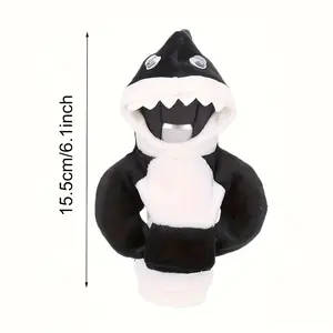 2024[Creative Shark Hoodie] Comfortable Creative Shark Hoodie Gear Shift Cover |   Manual Gear Knob Protector, Car Interior Accessory2025