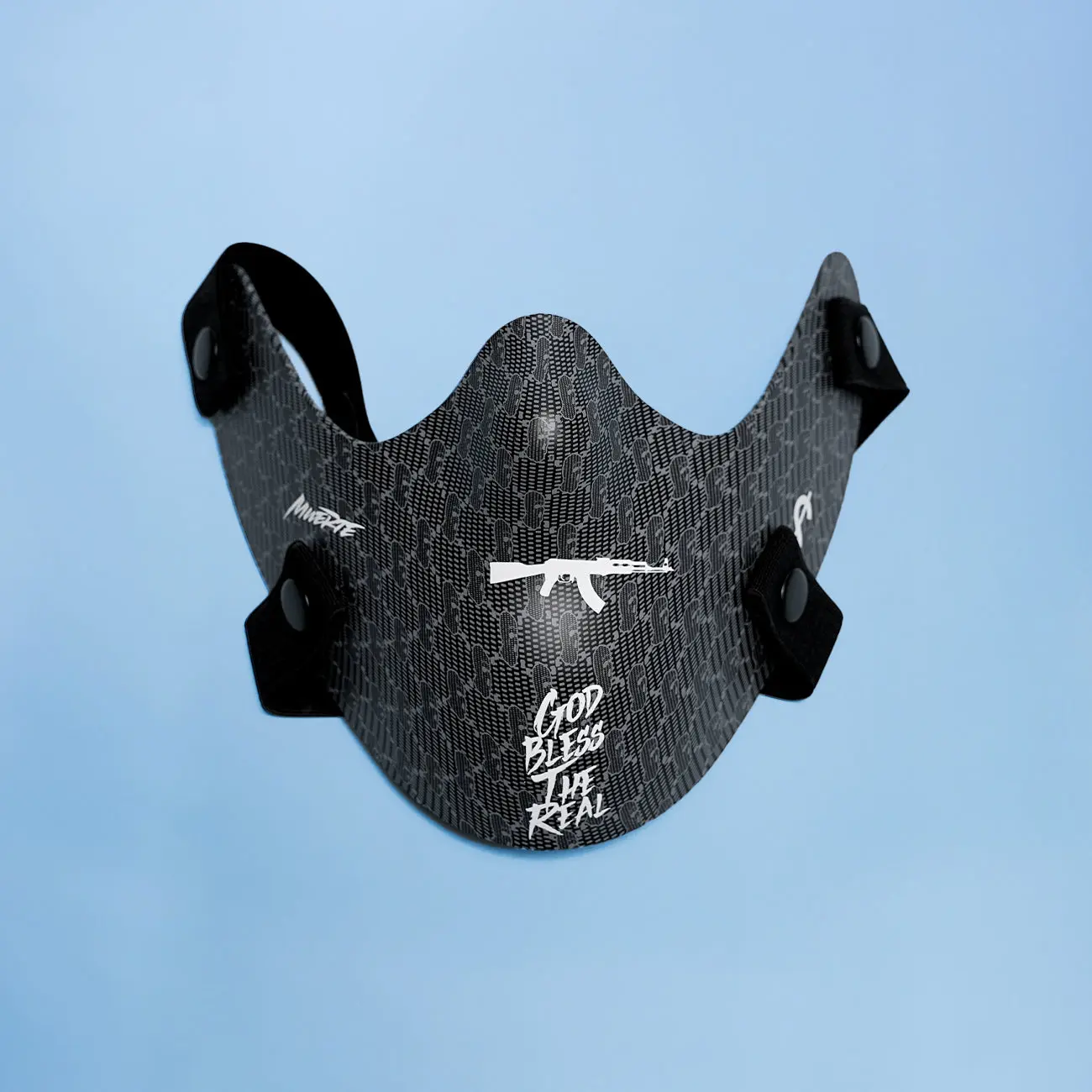 LCTR HASTAMUERTE Black Half Mask Accessory