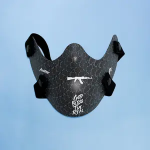 LCTR HASTAMUERTE Black Half Mask Accessory